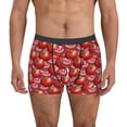 thumbnail image 1 of Lsque tomato Pattern Men’s Total Support Pouch Boxer Briefs, X-Temp Cooling, Moisture-Wicking Underwear, Regular, Long-leg and Trunk-Large, 1 of 5