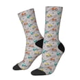 thumbnail image 1 of Lsque truck car Printed Men's Crew Socks, Soft Durable Breathable Moisture-Wicking with Odor Control Cotton socks, 1 of 6