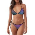 thumbnail image 1 of Lsque vintage dark paint Pattern Women Two Piece Swimsuit Sexy Swimwear Halter String Triangle Bikini Sets, 1 of 6
