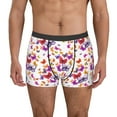 thumbnail image 1 of Lsque watercolor butterflies Pattern Men’s Total Support Pouch Boxer Briefs, X-Temp Cooling, Moisture-Wicking Underwear, Regular, Long-leg and Trunk-X-Large, 1 of 5