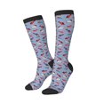 thumbnail image 1 of Lsque winter Dachshund Printed Crew Socks Men's Women's LightWeight Thin Casual Calf Socks ,Knee High Socks,Cotton Socks, 1 of 9
