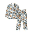 thumbnail image 1 of Lsque winter Scarf deer Pattern Long Sleeve Pajama Set for Men - Soft 2-Piece Sleepwear and Loungewear Set with Pockets, Comfy Nightwear-XX-Large, 1 of 7