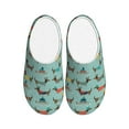 thumbnail image 1 of Lsque winter ski Dachshund Pattern Womens Comfort Cotton on Scuff With Memory Foam and Anti-skid Sole Slipper-40/41, 1 of 7
