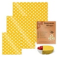 thumbnail image 1 of Lssam 3-Pack Beeswax Wraps for Food | Reusable, Eco-Friendly, Organic Beeswax Paper Food Wrap for Bread & Kitchen Storage | Sustainable, Biodegradable, Zero Waste, Alternative to Plastic Wrap, 1 of 4