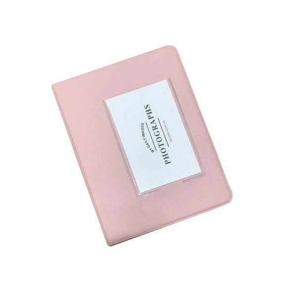 Lssam 64 Pocket Photo Album Book: Polaroid & Fujifilm Instax Mini Photo Organizer, Compact Wallet Size Scrapbook with PU Cover for Travel Gifts