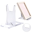 thumbnail image 1 of Lssam Acrylic Book Stand 1 Pack Adjustable Clear Display Holder Easel for Home Office School Comic Album CD Magazine Postcard, 1 of 9