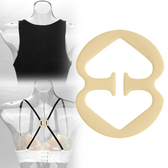 Lssam Anti-Slip Bra Strap Clips & Racerback Holders, Non Slip Bra Strap Clips for Adjustable Back, Secure Bra Hooks Replacement for Everyday Comfort