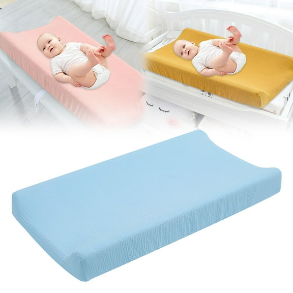 Lssam Baby Changing Pad Cover - Silky Soft Stretchy Covers, Breathable Changing Table Sheets for Newborn Nursery, Diaper Change Mat for Girls & Boys