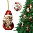 thumbnail image 1 of Lssam Cat Ornament Christmas Tree Decor, Cute Kitty Xmas Pendant Hanging, Acrylic Christmas Accessories for Tree Home, Gift for Her, 1 of 9