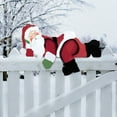 thumbnail image 1 of Lssam Christmas Fence Peekers Decorations: Outdoor Santa Claus Peeker, Cute Yard & Garden Fence Sign for DIY Home Patio - Weather-Resistant Xmas Decor, 1 of 7