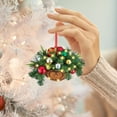 thumbnail image 1 of Lssam Christmas Kissing Ball with Berries & Pine Cones, Artificial Mistletoe Doorway Hanging Decor for Home Holiday Party, Festive Indoor Outdoor Decoration, 1 of 6