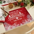 thumbnail image 1 of Lssam Christmas Placemat Heat-Resistant Set of 1, Snowflake Red Xmas Table Mats Non-Slip Washable for Home Dining Table, Party & Seasonal Kitchen Decor, 1 of 5