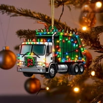 Lssam Christmas Truck Ornaments & Car Decor - Vintage Style Rustic Holiday Ornaments for Xmas Tree, Home Farmhouse & Holiday Parties Decorations