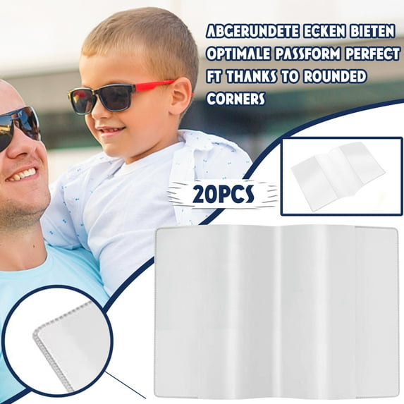 Lssam Crystal Clear Archival Quality Document Protector Set - Heavy-Duty Page Protectors for Birth Certificates, Legal Papers, Photos & Important Records