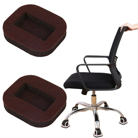 Lssam Furniture Felt Pads, Wheel Stopper - Felt Furniture Coasters, Furniture Sliders for Carpet, Office Chair Stopper, Refrigerator Wheel Stopper, Furniture Stoppers to Prevent Sliding & Scratches