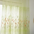 thumbnail image 1 of Lssam Light Green Sheer Curtains Panel, Semi Transparent Voile Rod Pocket Sheer Window Drapes for Bedroom Bed Canopy Living Room Dining Wedding Party Backdrop, 1 of 4