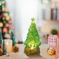 thumbnail image 1 of Lssam Light Up Christmas Tree Snow Globe - Sparkling Glitter Green Tree in Water Globe, Battery Powered Night Light for Bedroom Decorations, 1 of 7