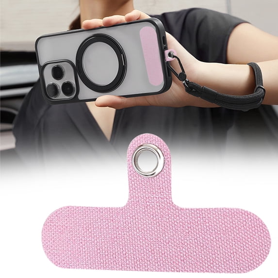 Lssam Phone Strap Wrist - Pink Cell Phone Lanyard with Strong Adhesive, Wrist Strap Replacement for Full Phone Cases, Secure & Convenient for On-the-Go Use