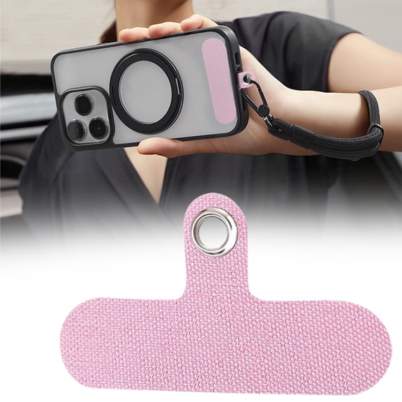 Lssam Phone Strap Wrist - Pink Cell Phone Lanyard with Strong Adhesive, Wrist Strap Replacement for Full Phone Cases, Secure & Convenient for On-the-Go Use
