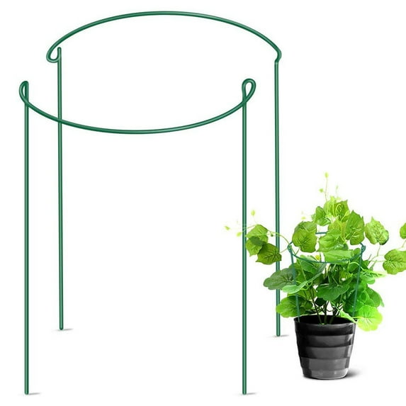 Lssam Plant Stabilizer,Plant Support Stakes,Garden Hoop,Plant Pole, 2pcs Horticultural Plant Holder Ring Holder Garden Plant Holder Gardening Tool