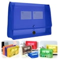 thumbnail image 1 of Lssam Plastic Document Holder & Expanding File Organizer, Clear Envelope with Snap, Holds Letter/A4 Size Papers for Professionals, Students, 1 of 8