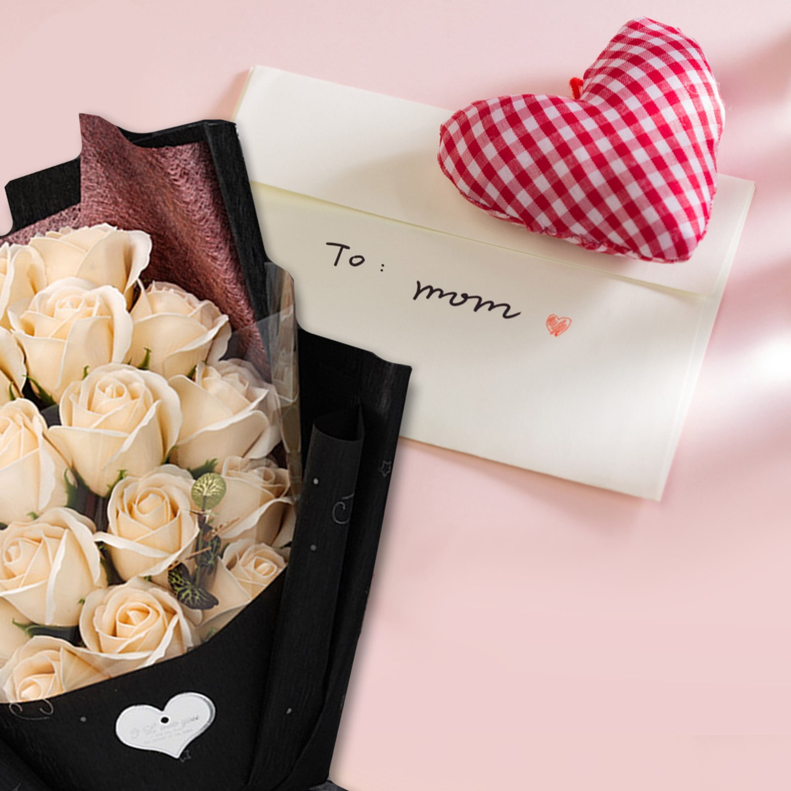 Lssam Preserved Roses Bouquet Artificial Rose Bouquet - Ramos de Flores Artificiales, Rosas Eternas Flores Eternas, Long-Lasting Unique Aniversario Gift for Mother's Day, Birthday, Valentine's Day