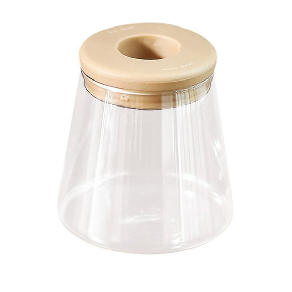 Lssam Propagation Station, Desktop Glass Planter with Wooden Lid, Clear Terrarium Hydroponic Vase for Plant Rooting and Display, Home Gardening Gift