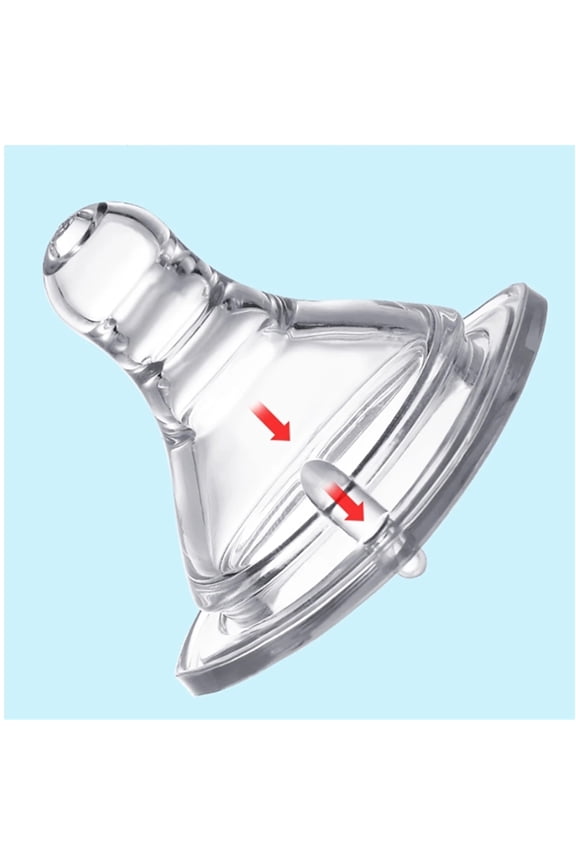 Silicone Baby Bottle Nipple for 0-12+ Months, Compatible with Mam and Evenflo Bottles, Slow Flow for Newborn and Preemie, Leak-Proof Design