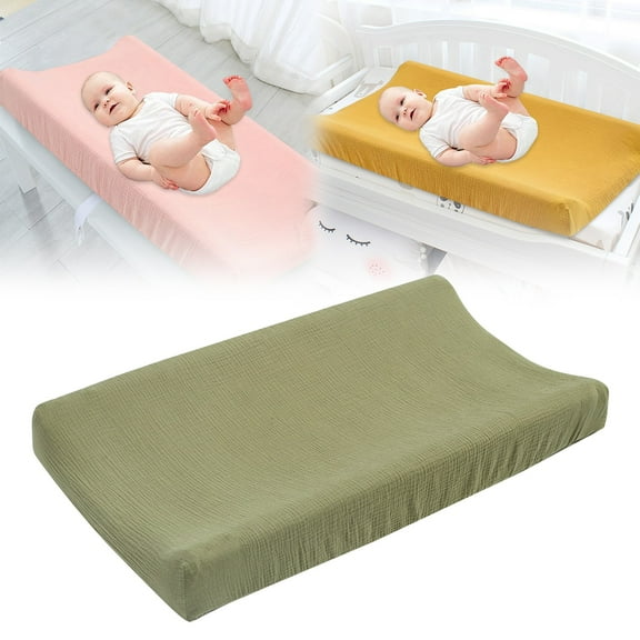Lssam Silky Soft Changing Pad Cover - Stretchy, Breathable Baby Changing Table Sheets for Diaper Changes, Perfect for Girl & Boy Nursery Decor