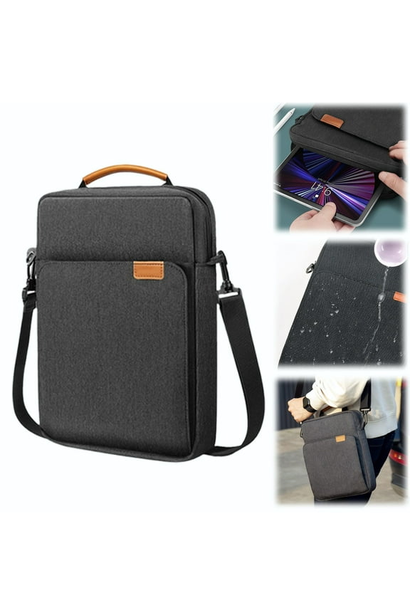 Slim Briefcases for Men, Laptop Shoulder Messenger Bag, Protective Computer Bag for Work, Water-Resistant Work Bag for Commuters and Professionals