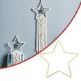 thumbnail image 1 of Lssam Star Wreath Frame, Wire Star, Metal Wreath Frame for Christmas New Year | Festive DIY Floral & Wall Decor Craft Hoop, Durable Metal Star Ring, 1 of 9