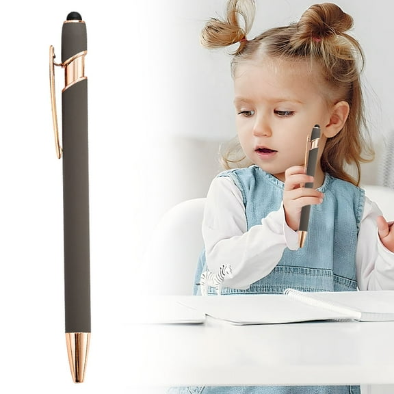 Lssam Stylus Pen 2-in-1 Retractable Ballpoint Pen with Metal Tip for Touch Screens, Soft Touch Writing & Digital Devices