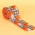thumbnail image 1 of Lssam Thanksgiving Fall Wired Ribbon for Crafts - Premium Orange Fabric Ribbon for DIY Bows, Pumpkin Maple Leaf Wreaths, Rustic Gift Wrapping and Autumn Harvest Party Decor, 1 of 5
