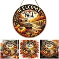 thumbnail image 1 of Lssam Welcome Door Sign Thanksgiving Sign Fall Door Decor for Front Door Rustic Farmhouse Wooden Hanging Porch Decor Autumn Harvest Welcome Home Thanksgiving Decoration, 1 of 8