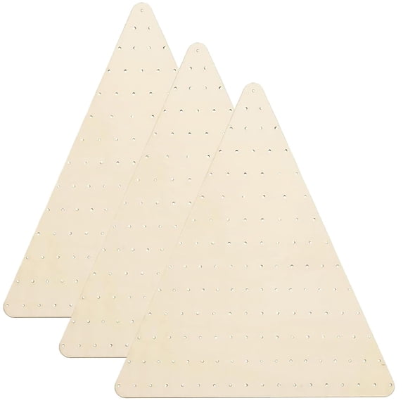 Lssam Wreath Boards with Holes, Triangle Wreath Board and Large Wood Triangular Wreath Frame for DIY Fall Crafts, Rustic Home and Farmhouse Wall Door Decoration