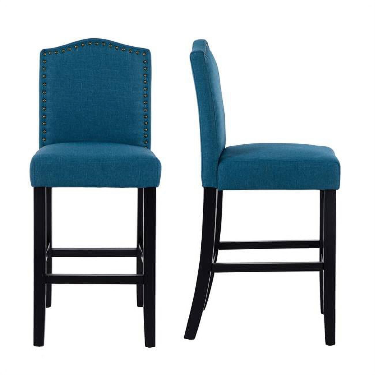 Lsspaid MY3Q663BLUE Counter Height Fabric Upholstered Dining Chair