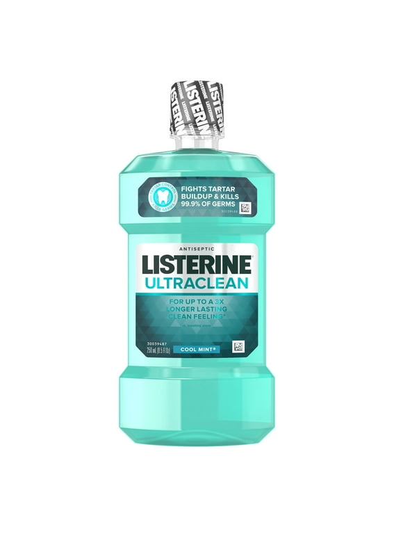 Listerine Ultraclean Antiseptic Mouthwash, Cool Mint, 8.45 Oz