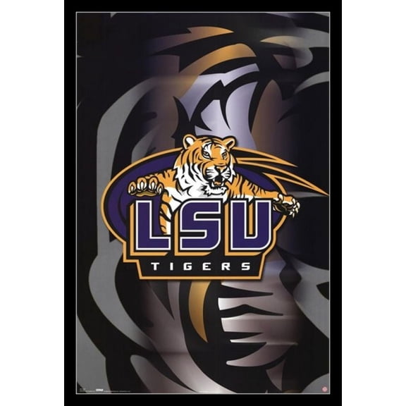 Lsu-Logo Laminated & Framed Poster Print (24 x 36)