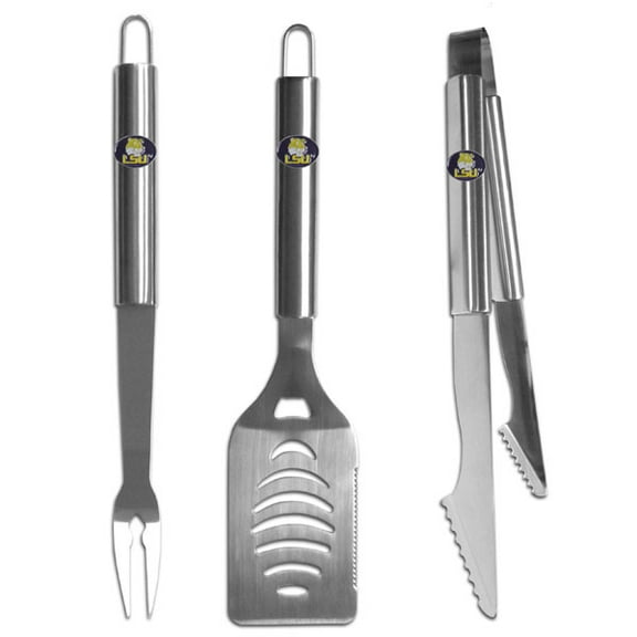 Lsu Tigers Grilling Bbq 3 Piece Utensil Set