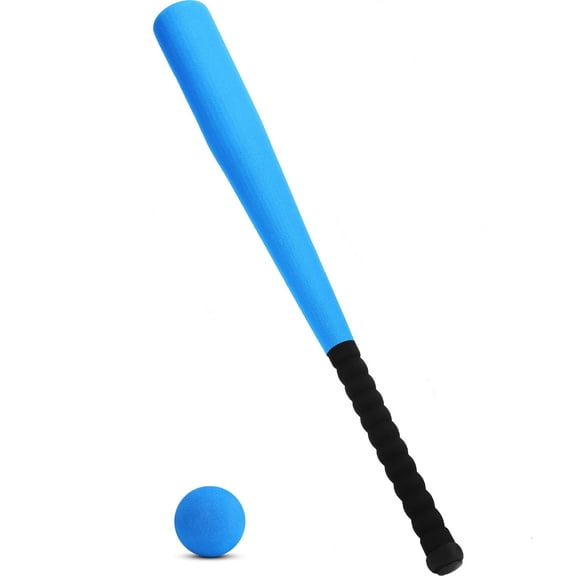 Lsupdaol 1 Pcs Foam Baseball Bat 24 Inches Foam Bat with Safe Soft Baseballs T Ball Set for Outdoor Indoor Sport Game Beginners Practice Playing Training