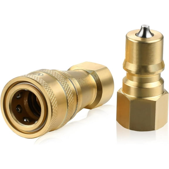 Lsupdaol 1 Set 1/4" Quick Disconnect Coupler Valve for Carpet Cleaning Wand Truck Mount Carpet Cleaning Wand Valve