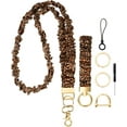 thumbnail image 1 of Lsupdaol 1 Set Scrunchie Lanyard for ID Badges Wrist and Neck Lanyard Set Scrunchie Keychain Wristlet, 1 of 7