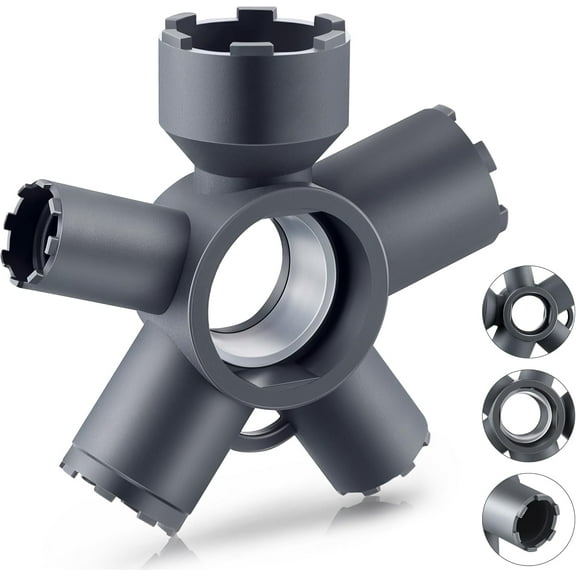 Lsupdaol 10 In 1 Kitchen Faucet Aerator Removal Tool, Bathroom Faucet Aerator Replacement Removal Tool (Cut Edge & Round), M16.5/M18.5/M21.5/M22/M24/M28, Ideal Repairs Replacement for Kitchen