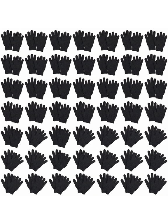 10 Pair Winter Gloves Bulk Warm Knitted Stretchy Gloves with Multicolor for Unisex Men Women