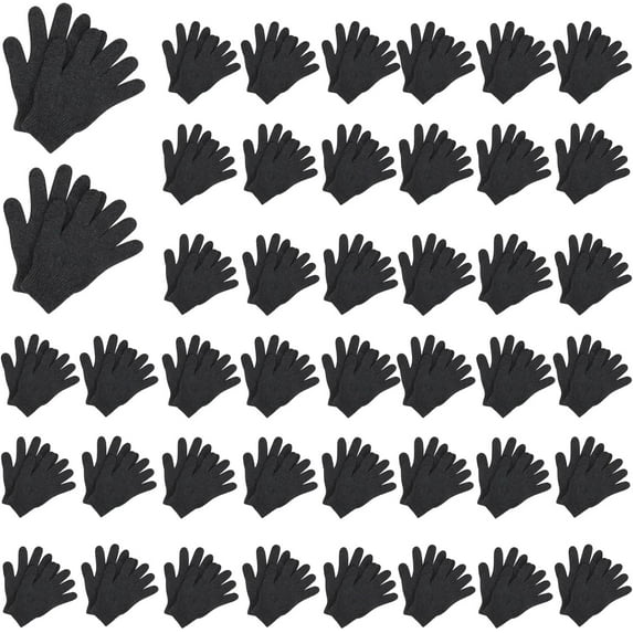 Lsupdaol 10 Pair Winter Gloves Bulk Warm Knitted Stretchy Gloves with Multicolor for Unisex Men Women