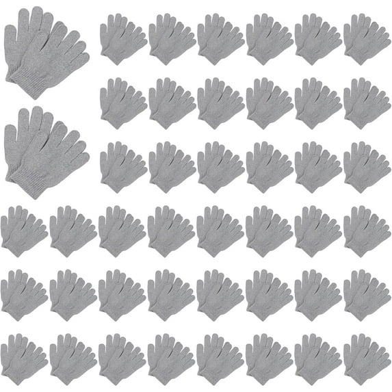 Lsupdaol 10 Pair Winter Gloves Bulk Warm Knitted Stretchy Gloves with Multicolor for Unisex Men Women