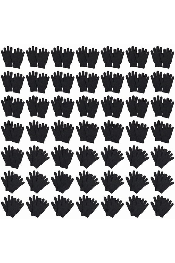 10 Pair Winter Gloves Bulk Warm Knitted Stretchy Gloves with Multicolor for Unisex Men Women