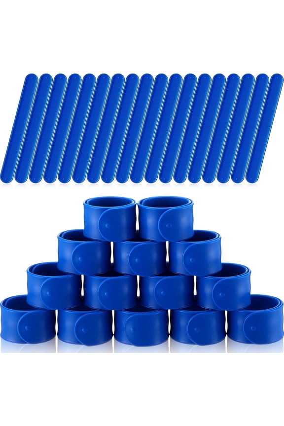 10 Pcs Silicone Slap Bracelets Gift for Kids DIY Slap Bands Party Favor Soft Blank Snap Wristbands Bulk for School Craft Project Painting Classroom Prizes Birthday Wedding