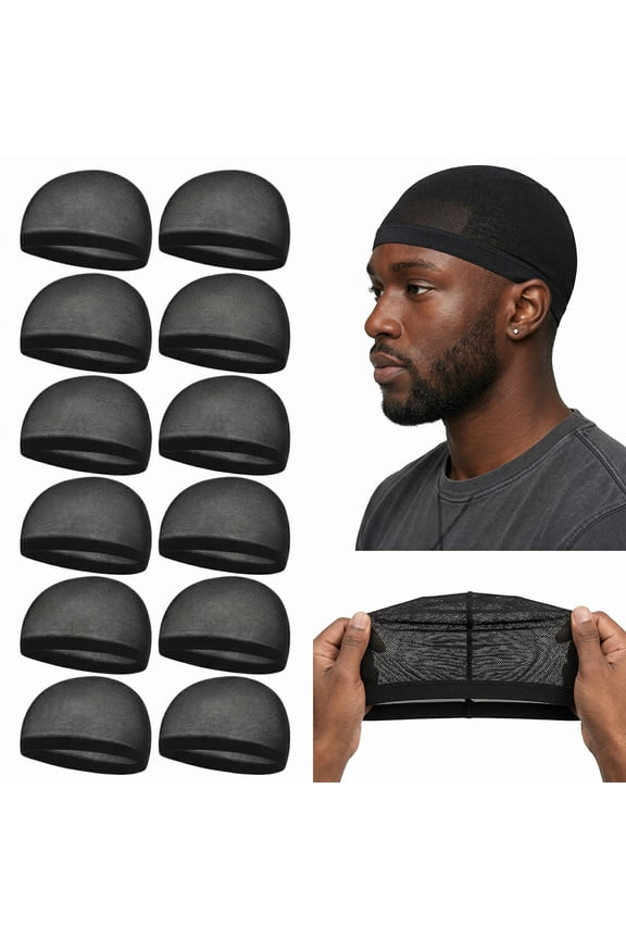 10 Pcs Stocking Wave Cap for Men Adult Stretchy Nylon Skull Wave Lightweight Beanie Caps Waves for Man Women