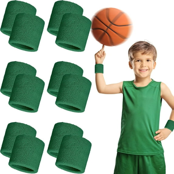 Lsupdaol 12 Pack Wrist Sweatbands for Men and Women, Sports Wristbands, Tennis Sweatbands, Moisture Wicking Wristband for Working Out, Football, Basketball, Sports